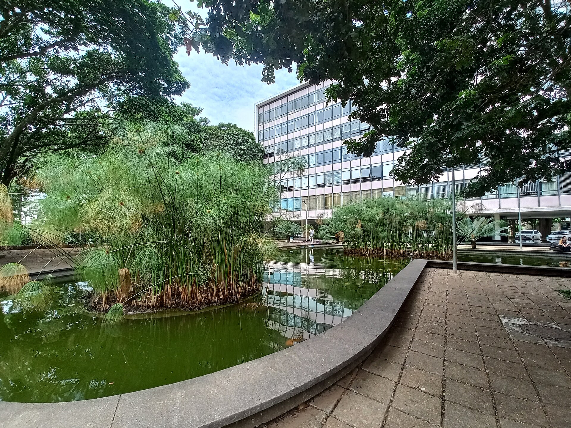 Em Brasília, o jardim também foi projetado